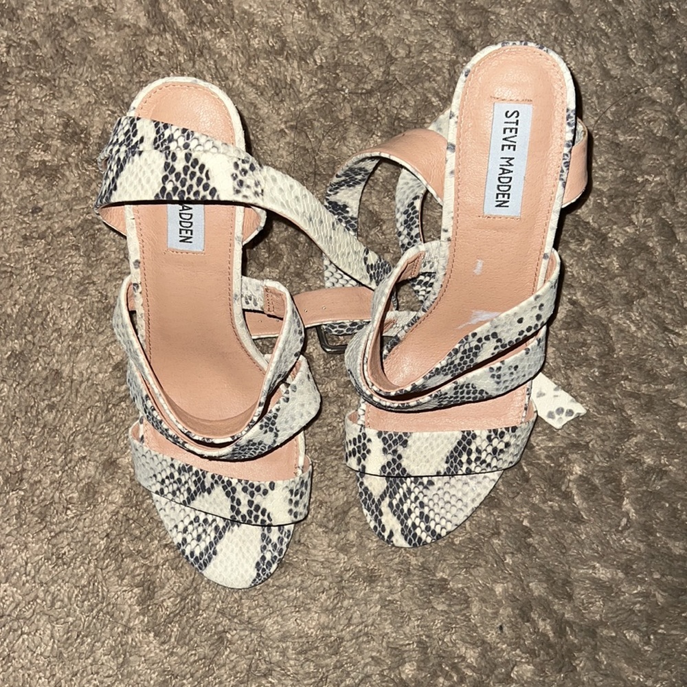 Steve Madden Vision Leather Snake Python Print St… - image 2